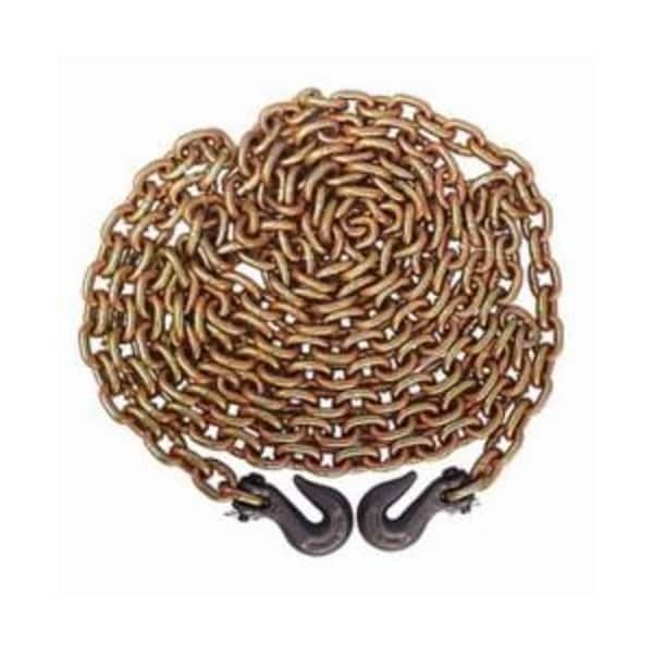 Transport Chain Assembly With Eye Grab Hook, 38 In Trade, 6600 Lb Load, Grade 70, 16 Ft L